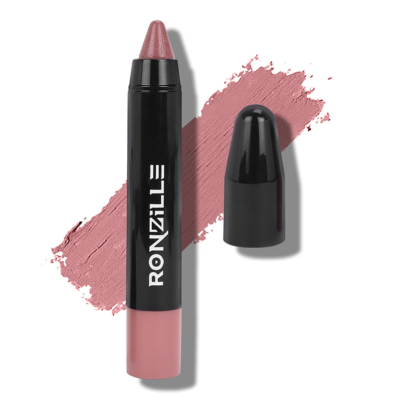 Ronzille Long Stay Matte Lip Crayon - Raspberry Rose