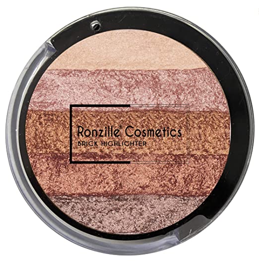 Ronzille Baked Radiant Pigmented Shimmer Brick Highlighter Shade-01