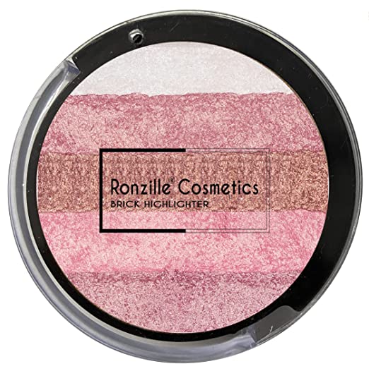 Ronzille Baked Radiant Pigmented Shimmer Brick Highlighter Shade-03