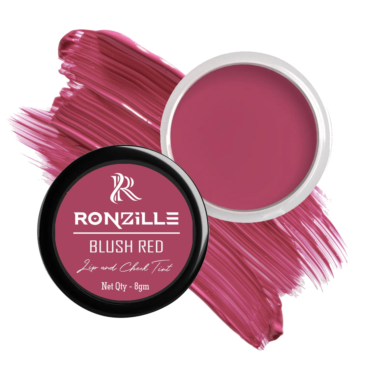 Ronzille 3 in 1 Lip, Eye & Cheek Tint & Blush Richness of Vitamin E and Jojoba Oil