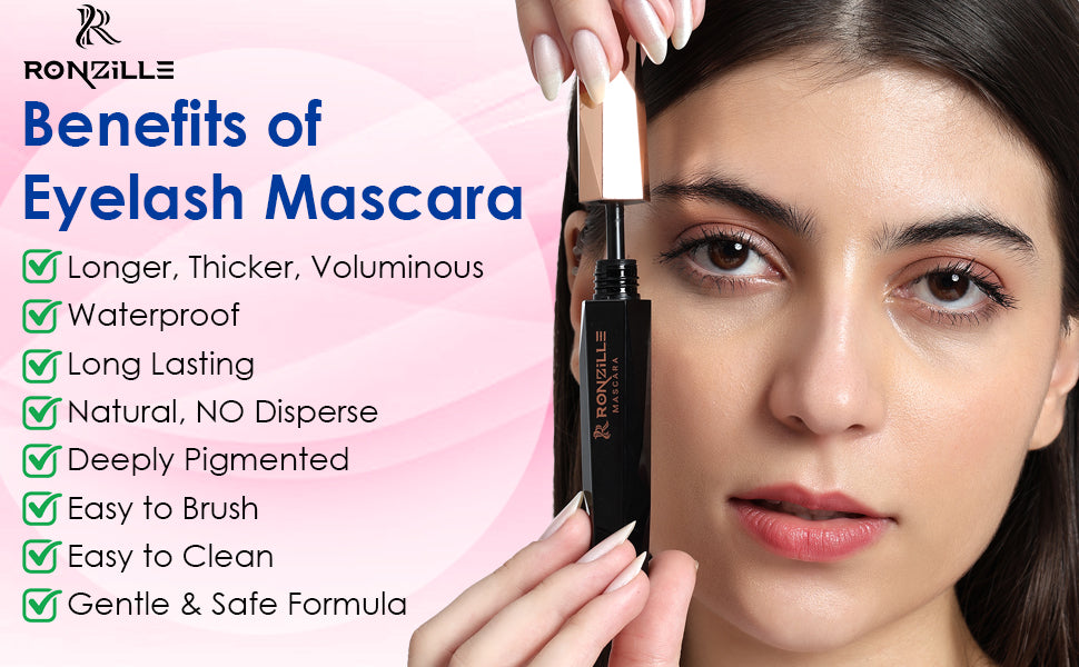 Ronzille Waterproof & Smudgeproof Diamond Mascara - Volumising