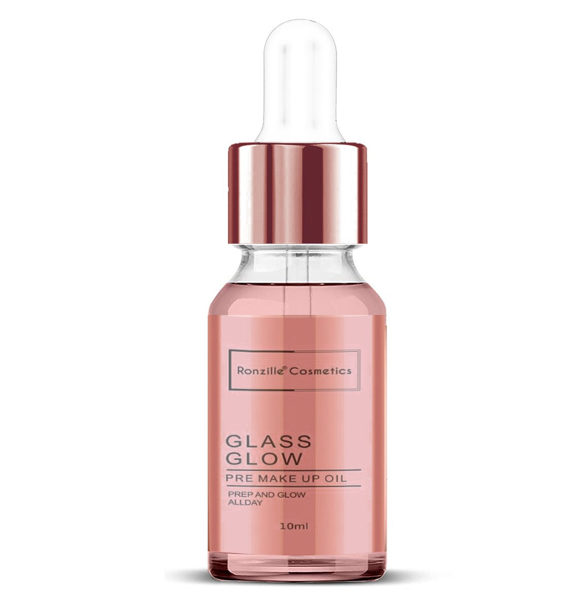 Ronzille Glass Glow Pre Makeup oil Primer enriched with Vitamin-E 10-ml (Transparent)