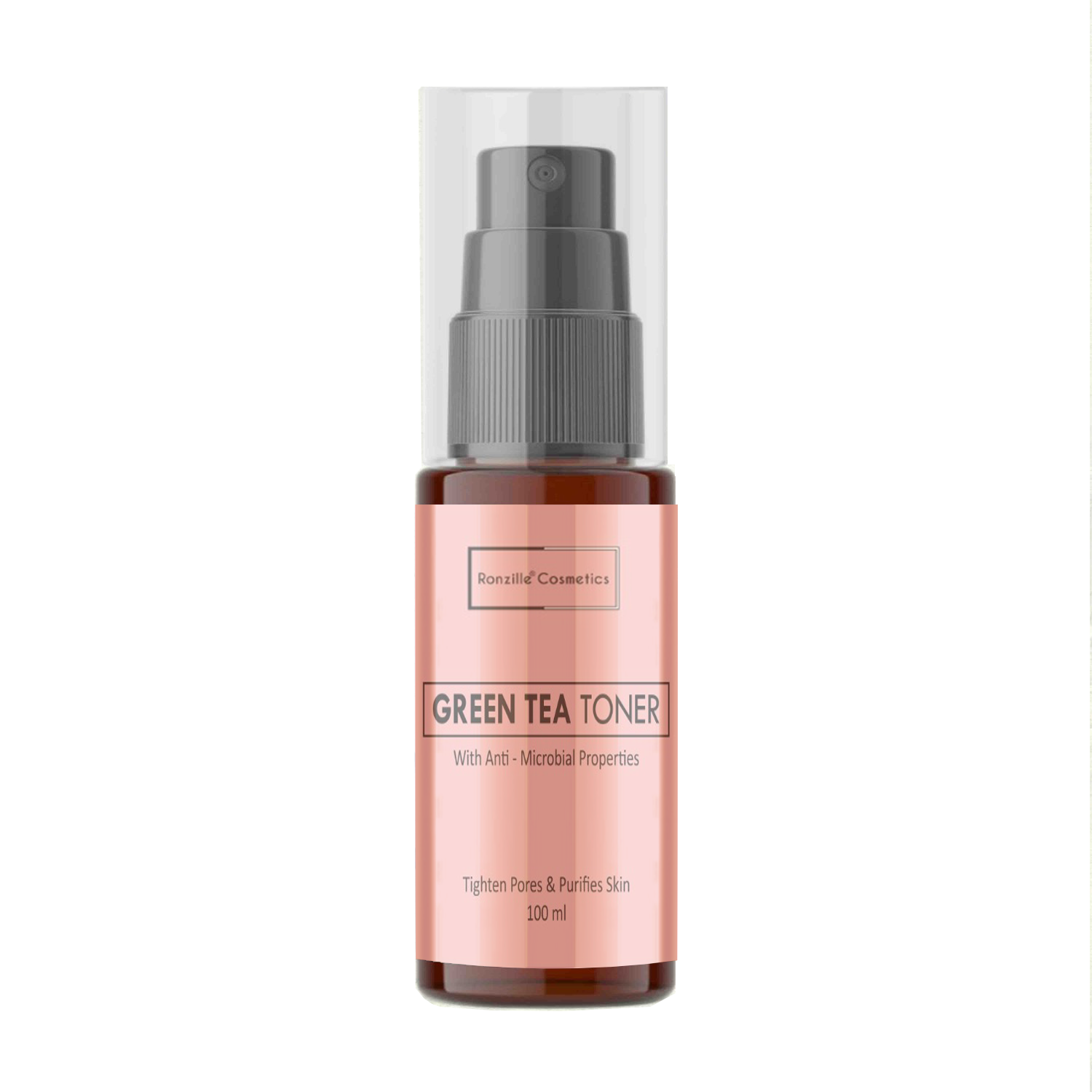 Ronzille Green tea toner with Anti- Microbial properties Men & Women  (100 ml)