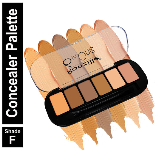 RONZILLE 6 in One Professional Matte Finish Waterproof Contour Palette -F Concealer  (Multicolor, 16 g)