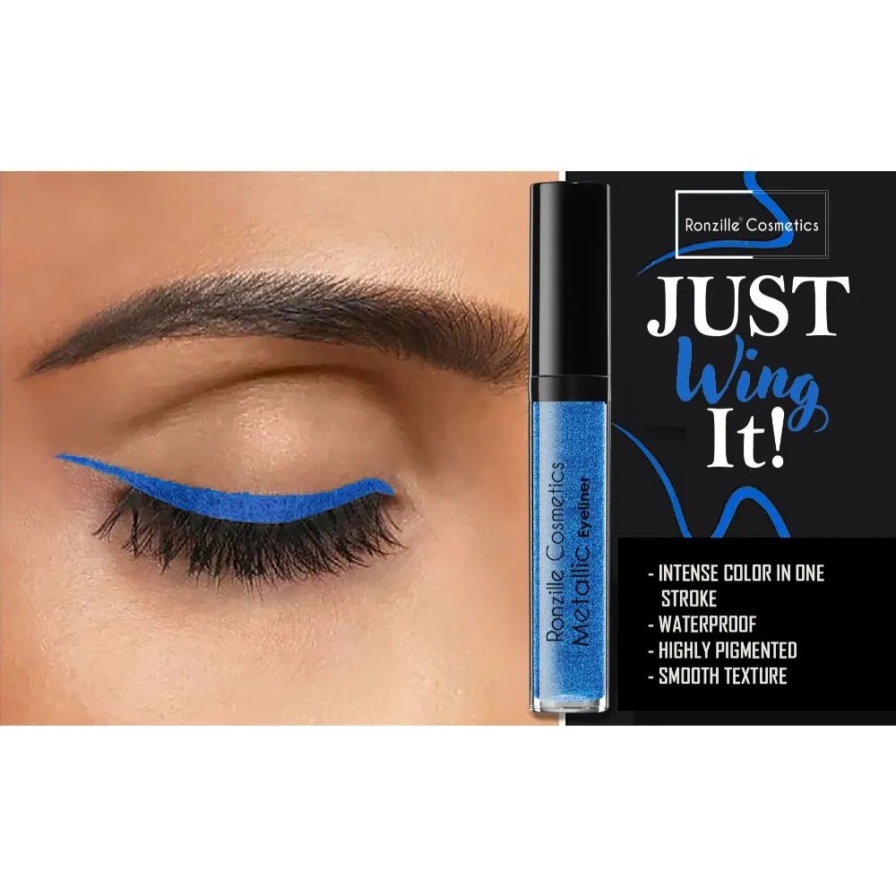 Ronzille Glitter Liquid Eyeliner Blue 4.9 ml