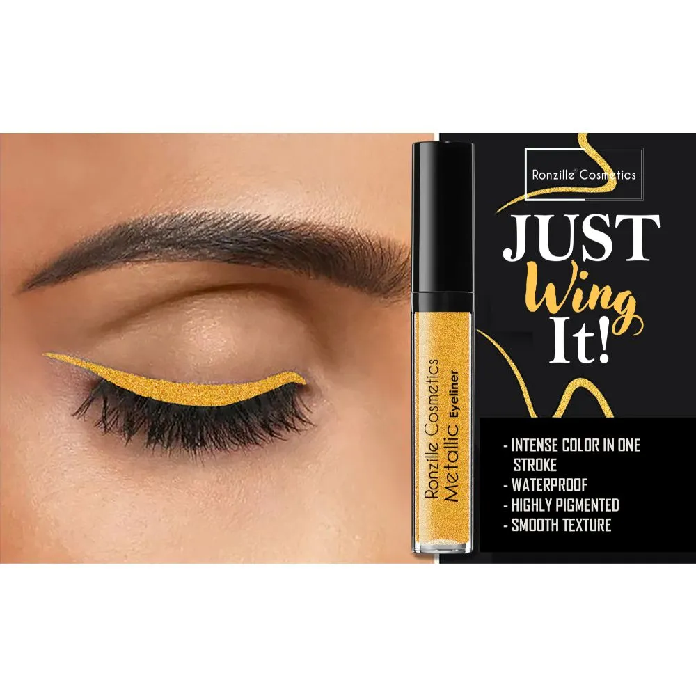 Ronzille Glitter Liquid Eyeliner Gold 4.9 ml