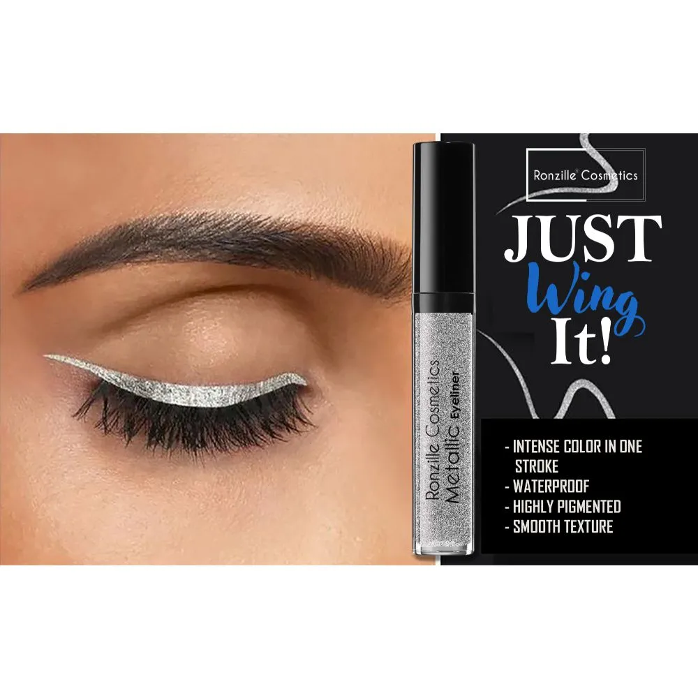 Ronzille Glitter Liquid Eyeliner Sliver 4.9 ml