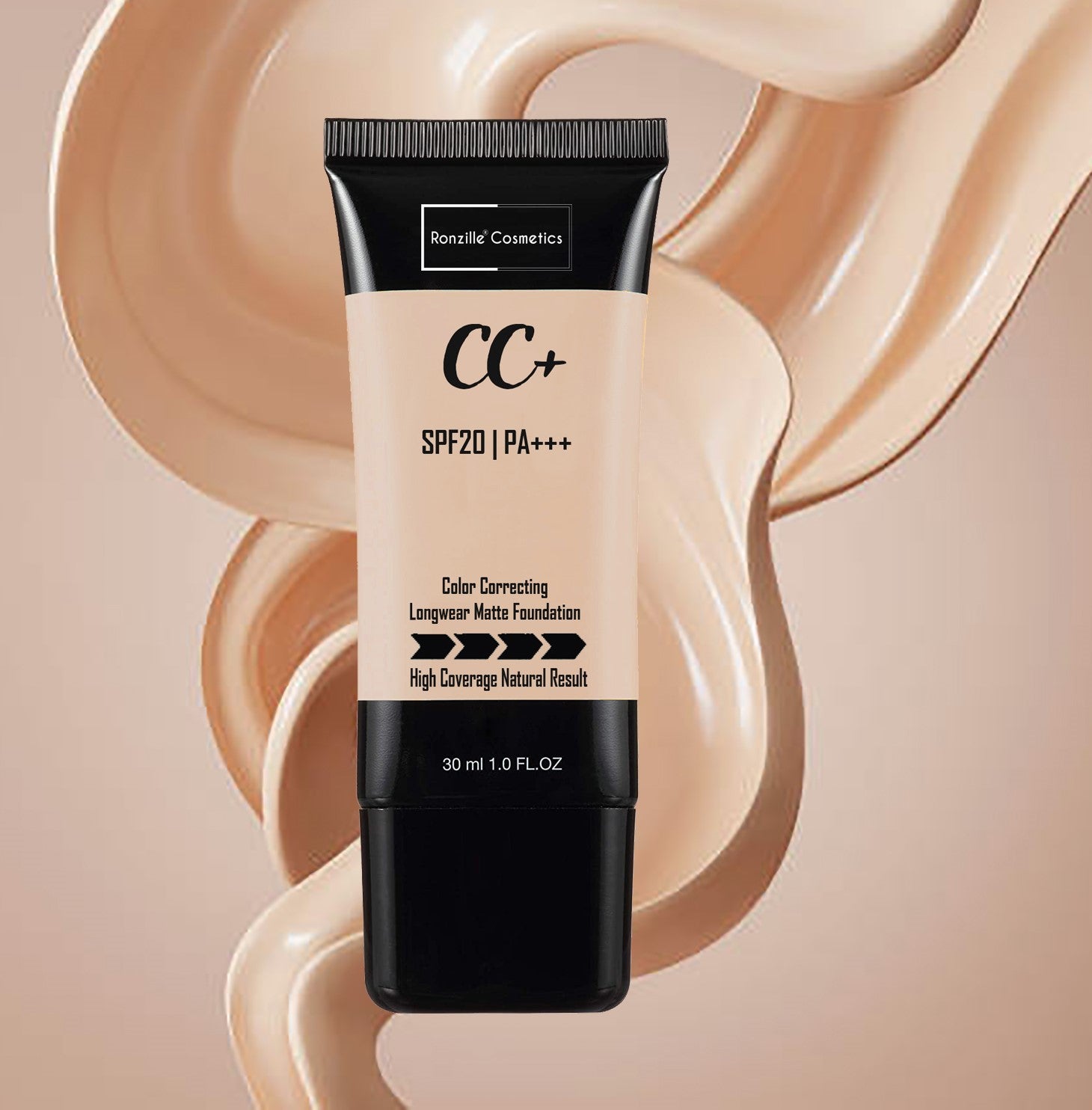Ronzille CC+ Creme Matte Foundation Light Shade & (SPF 20/PA+++) Foundation-(shade 02, 30 ml)